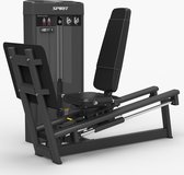 Spirit Fitness SP-3511 - Seated Leg Press Machine - Steekgewichten (150 KG gewichtstapel) - Professioneel gebruik - Ruimtebesparend ontwerp - Geïntegreerde rep-teller - Volledig verstelbaar