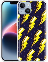 Geschikt voor Apple iPhone 14 Hoesje Pop Art Lightning - Designed by Cazy