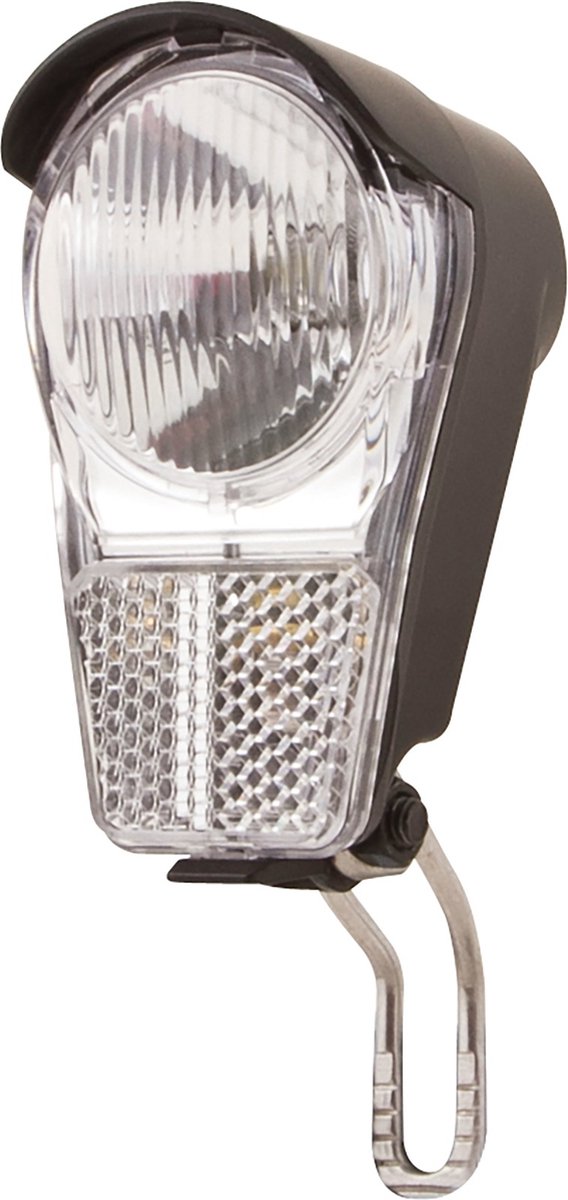 Spanninga Moderne LED-koplamp - geïntegreerde reflector - batterijvoeding - veelzijdige montage - 4 Lux - inclusief batterijen