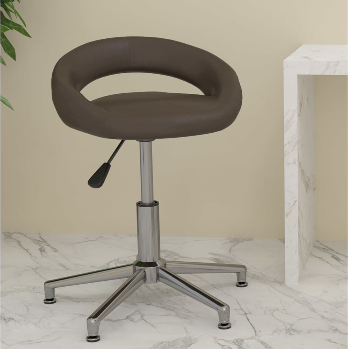 Prolenta Premium - Kantoorstoel draaibaar kunstleer bruin