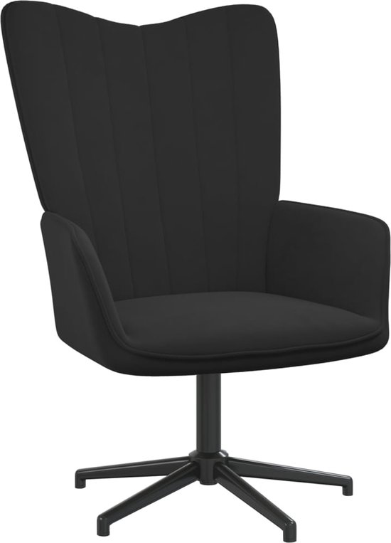 Relaxfauteuil Orona small zwart leer
