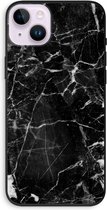 Case Company® - Hoesje geschikt voor iPhone 14 Plus hoesje - Zwart Marmer - Biologisch Afbreekbaar Telefoonhoesje - Bescherming alle Kanten en Schermrand