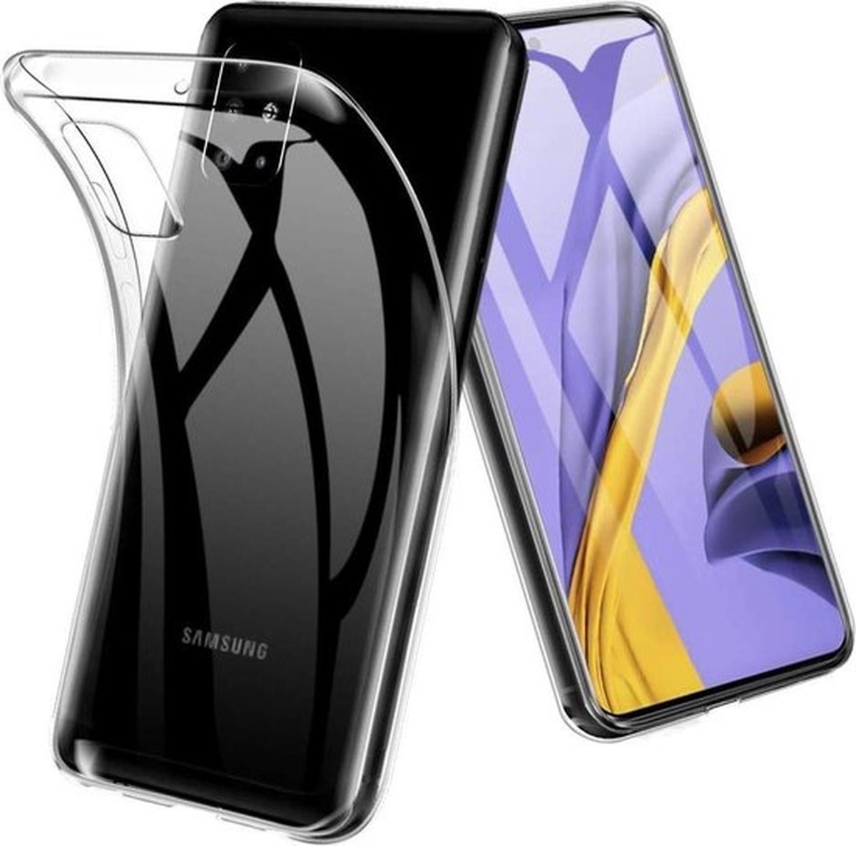 HB Hoesje Geschikt voor Samsung Galaxy A51 - Siliconen Back Cover - Transparant