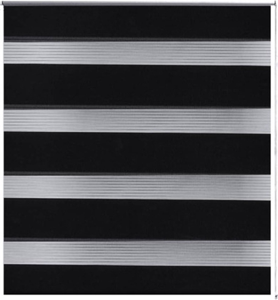 vidaXL Duo Rolgordijn 50x100cm Zwart