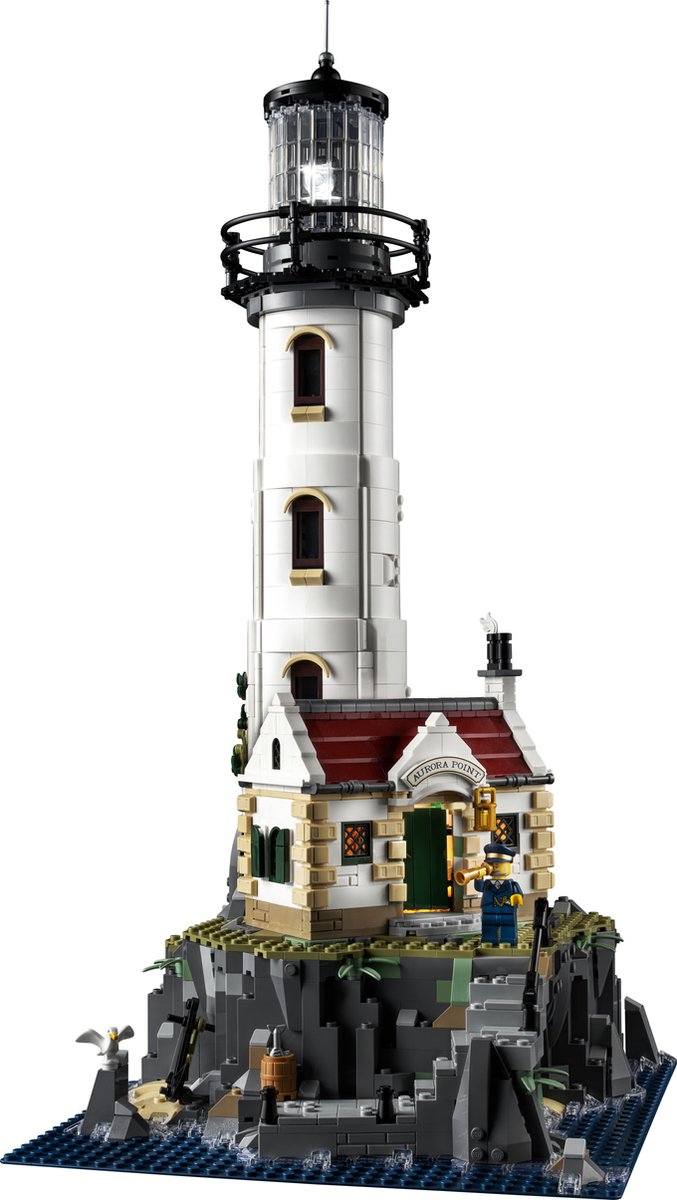 LEGO Ideas Gemotoriseerde vuurtoren met Lichtjes, Modelbouwset voor Volwassenen - 21335 — afbeelding 6