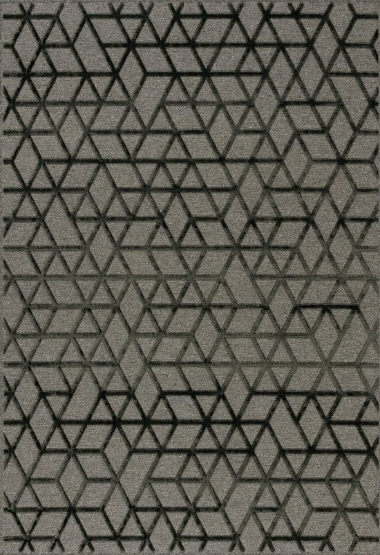Vloerkleed Brinker Carpets Chiara 826 Grey Anthracite - maat 200 x 290 cm