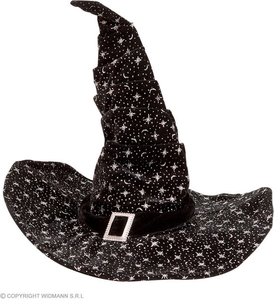 Chapeau De Sorcière En Dentelle Noire Pour Adulte - Déguisement Halloween, Avec Cornes Pointues, Tissu Oxford Pliable