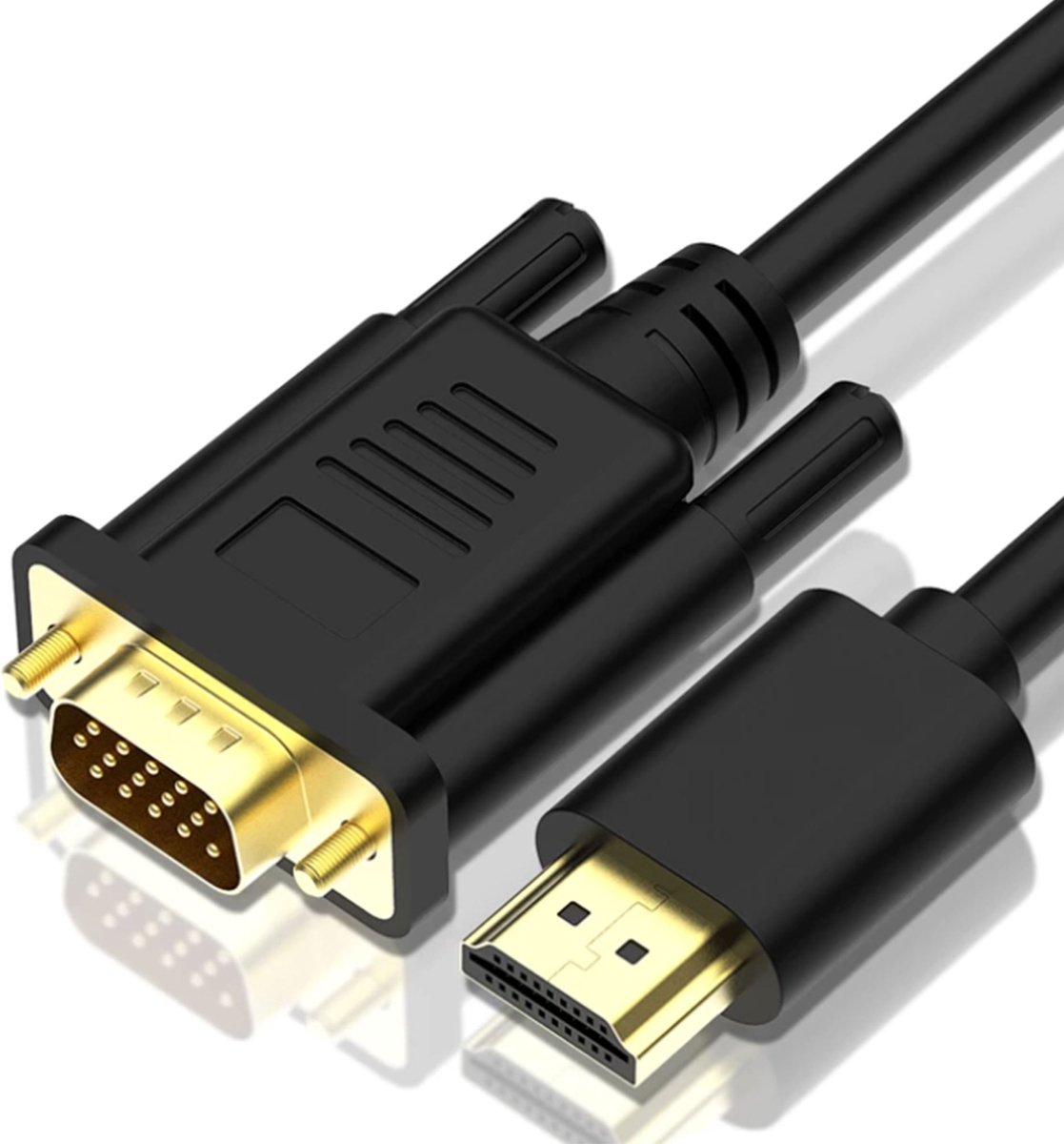 Câble HDMI to VGA Adaptateur Télé TV Ordi PC Longueur 1,8m Fil  Convertisseur FR