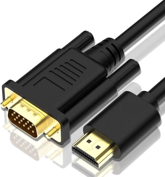 Câble HDMI vers VGA - Convertisseur HDMI vers VGA - Adaptateur HDMI vers VGA  - HD... | bol