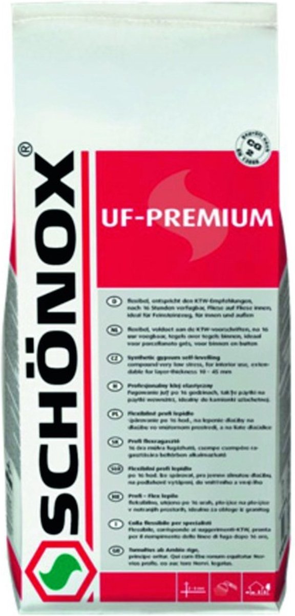 Schonox Uf Premium Voegmortel Grijs 5Kg - BMN