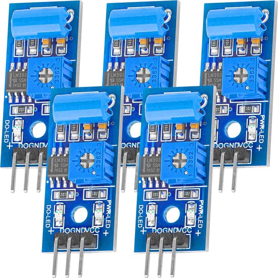 3 X Sensore Vibrazione SW420 Per Arduino - Incluso E-Book, Uscita Digitale, 3.3V-5V