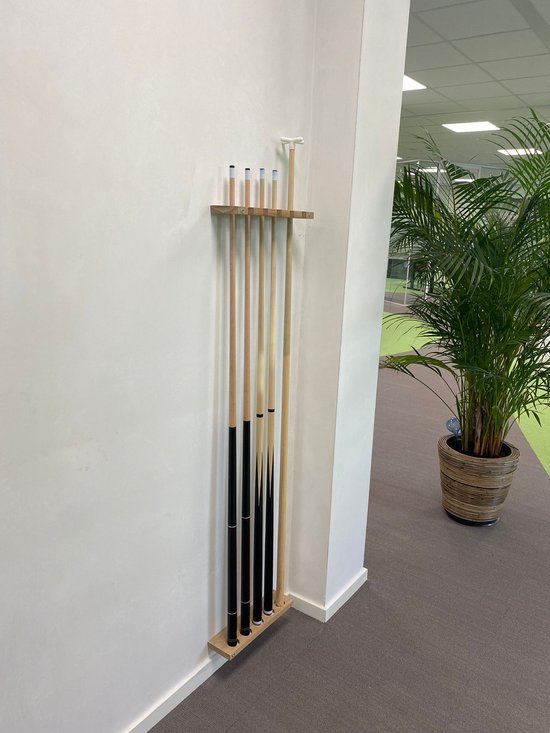 Biljart keu rek wandmontage zwembad keu rek standaard hout biljart zwembad stok houder voor hengel golfclubs speelzaal (kleur: stijl 2