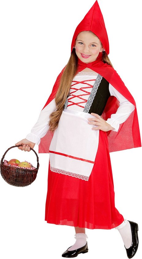 Widmann - Roodkapje Kostuum - Roodkapje Kind Uit Een Sprookje - Meisje - rood - Maat... |
