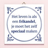 Ditverzinjeniet.nl Tegeltje Frikandel Speciaal