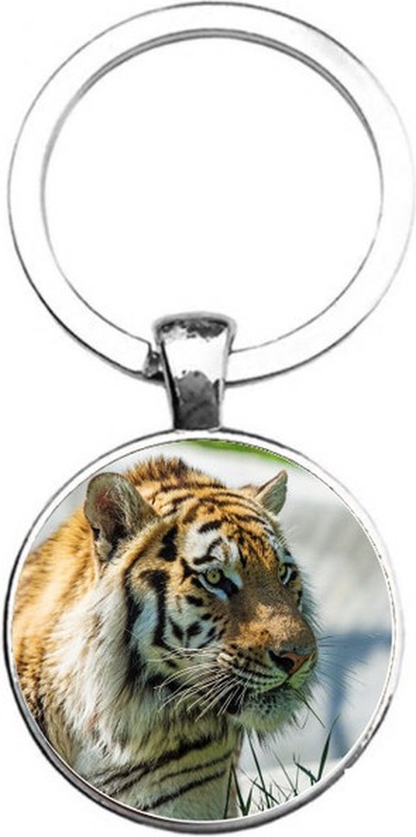 Sleutelhanger Glas - Tijger