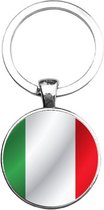 Sleutelhanger Glas - Vlag Italie