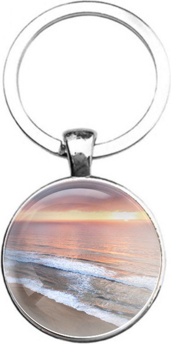 Sleutelhanger Glas - Strand