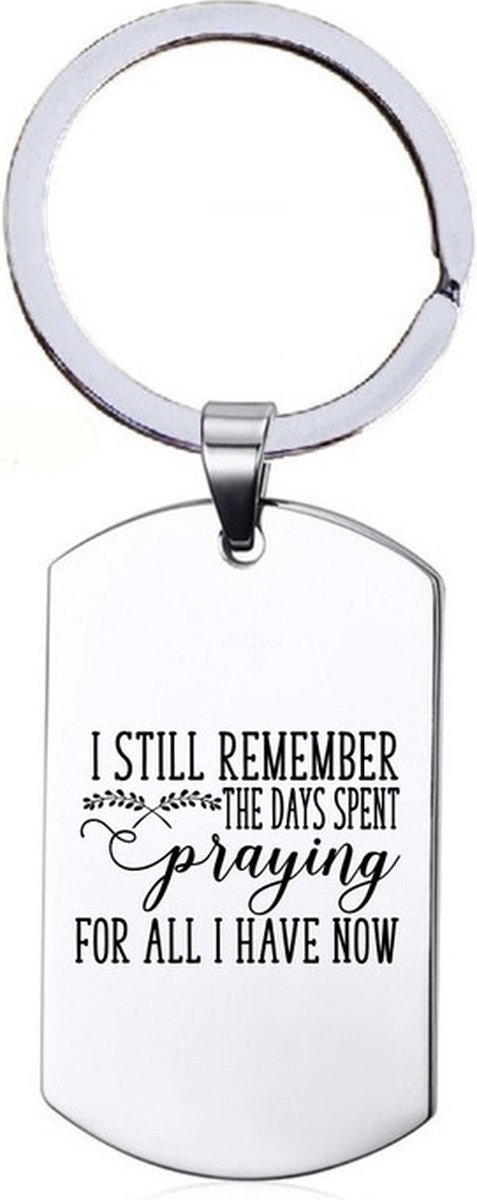 Sleutelhanger RVS - i Still Remember