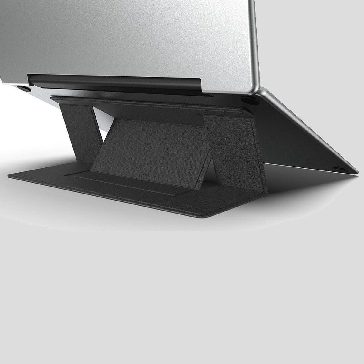 LuxeBass Klevend Laptopstandaard Laptophouder (zwart) | geschikt voor Notebooks t/m 15.6 inch