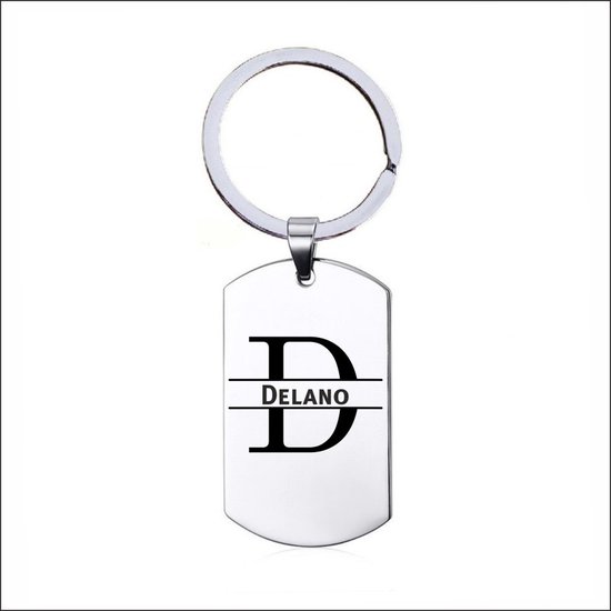 Sleutelhanger RVS Met Naam -  Delano