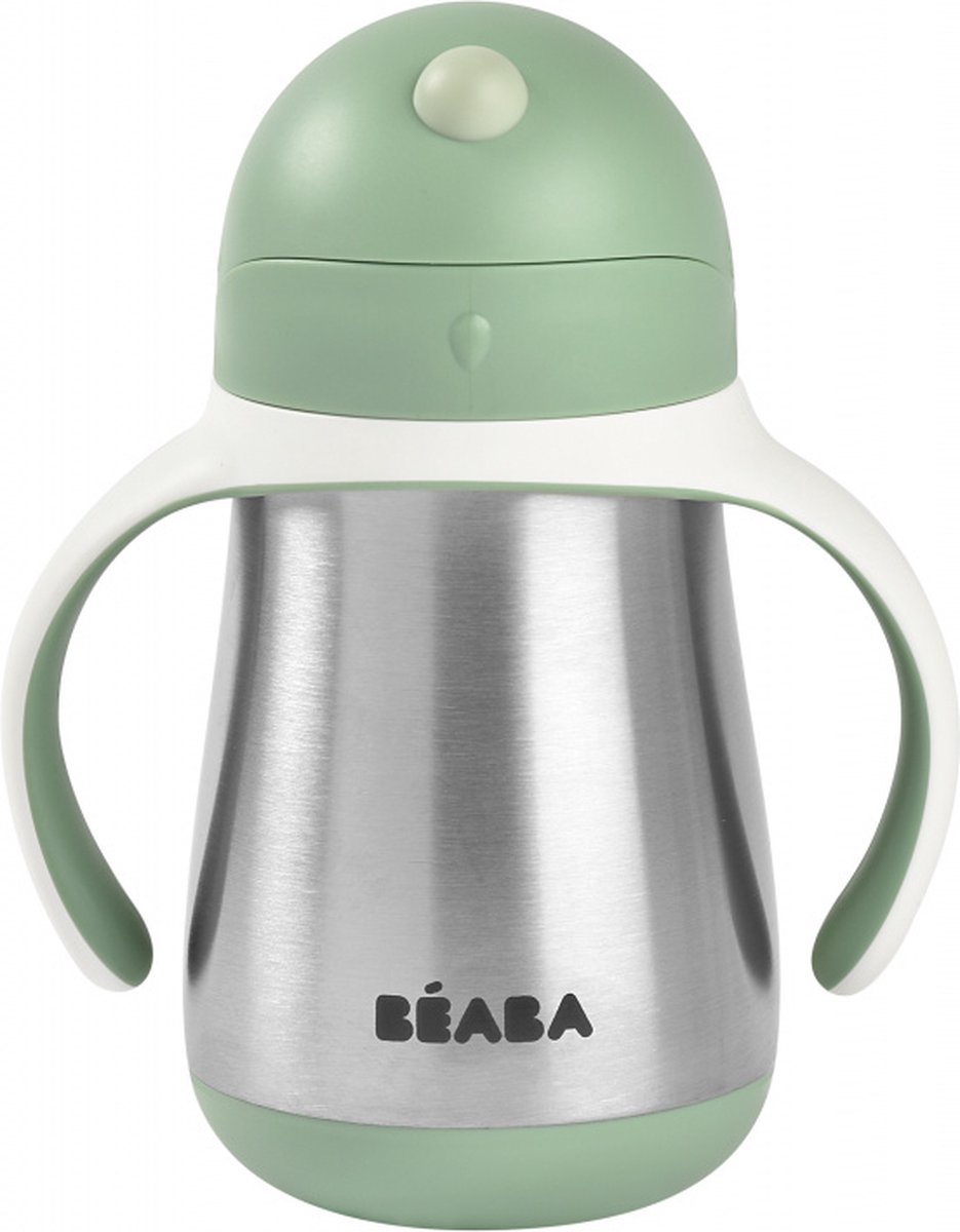 Goedkoopste Béaba - Rietjesbeker - Drinkbeker - RVS - 250ml - Vanaf 8 Maanden - Groen
