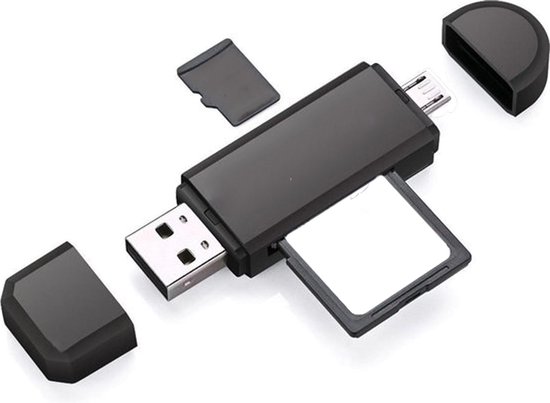 Lecteur de carte SD USB OTG Lecteur de carte Micro SD 4-en-1 USB