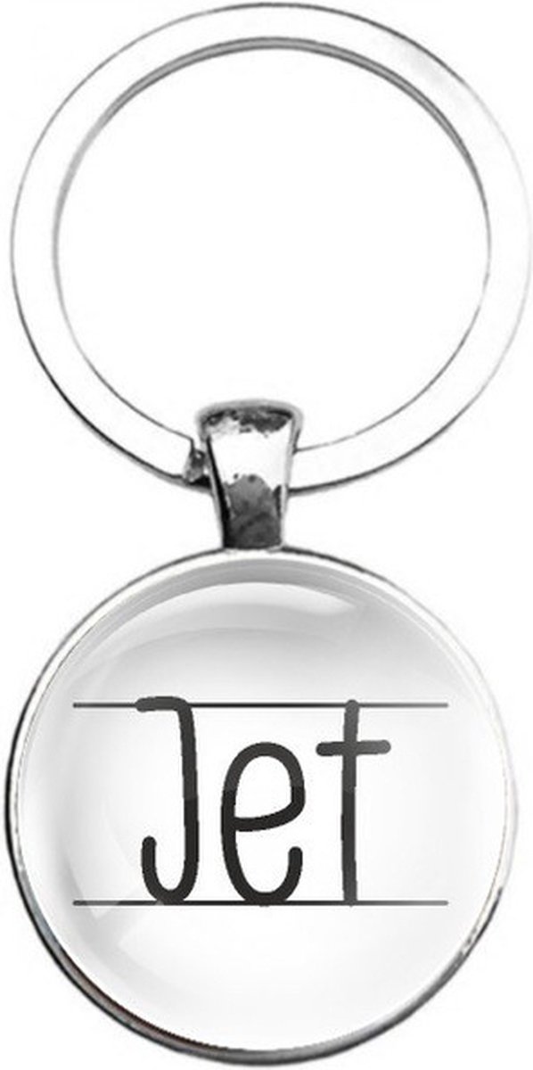 Sleutelhanger Glas - Jet
