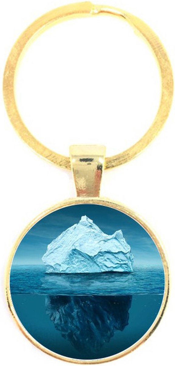 Sleutelhanger Glas - Ijsberg