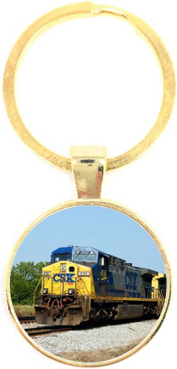 Sleutelhanger Glas - Trein