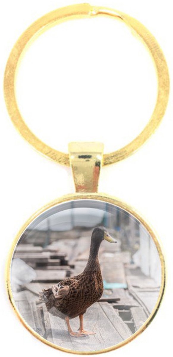 Sleutelhanger Glas - Eend