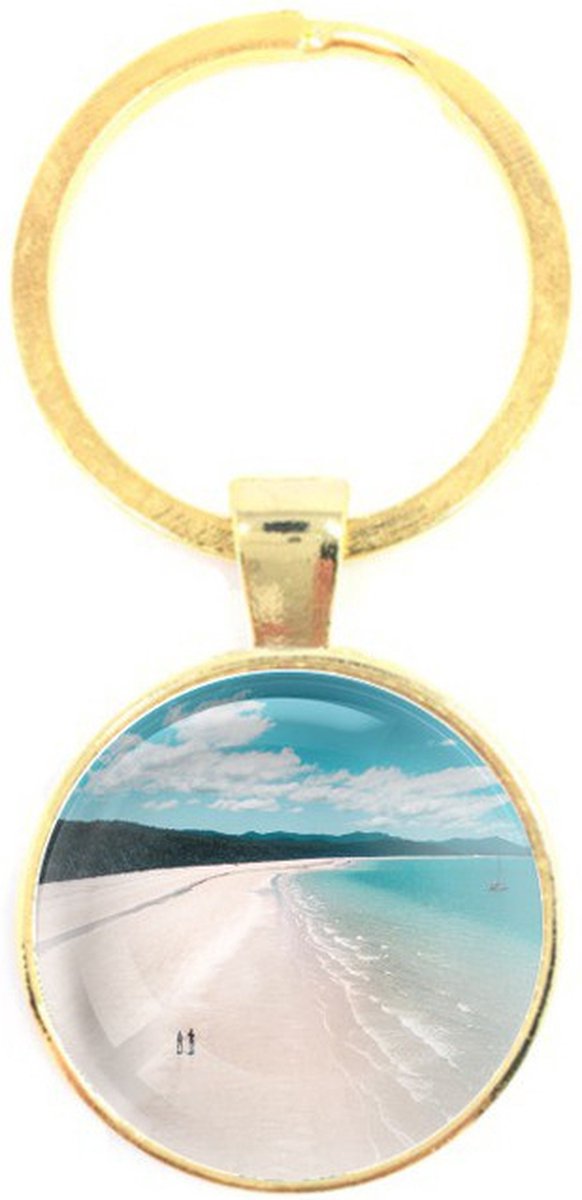 Sleutelhanger Glas - Strand