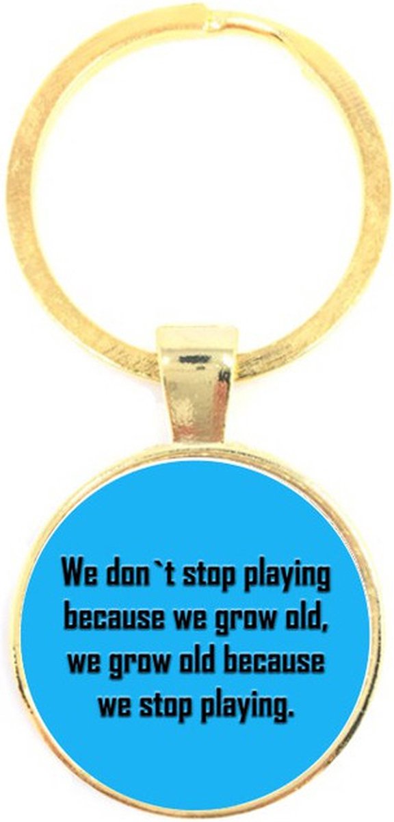 Sleutelhanger Glas - -Dont Stop Playing