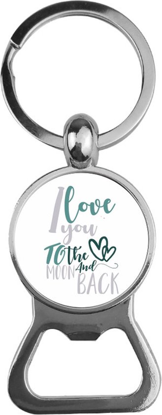 Verre ouvre-bière - Je t'aime jusqu'à la lune et au dos