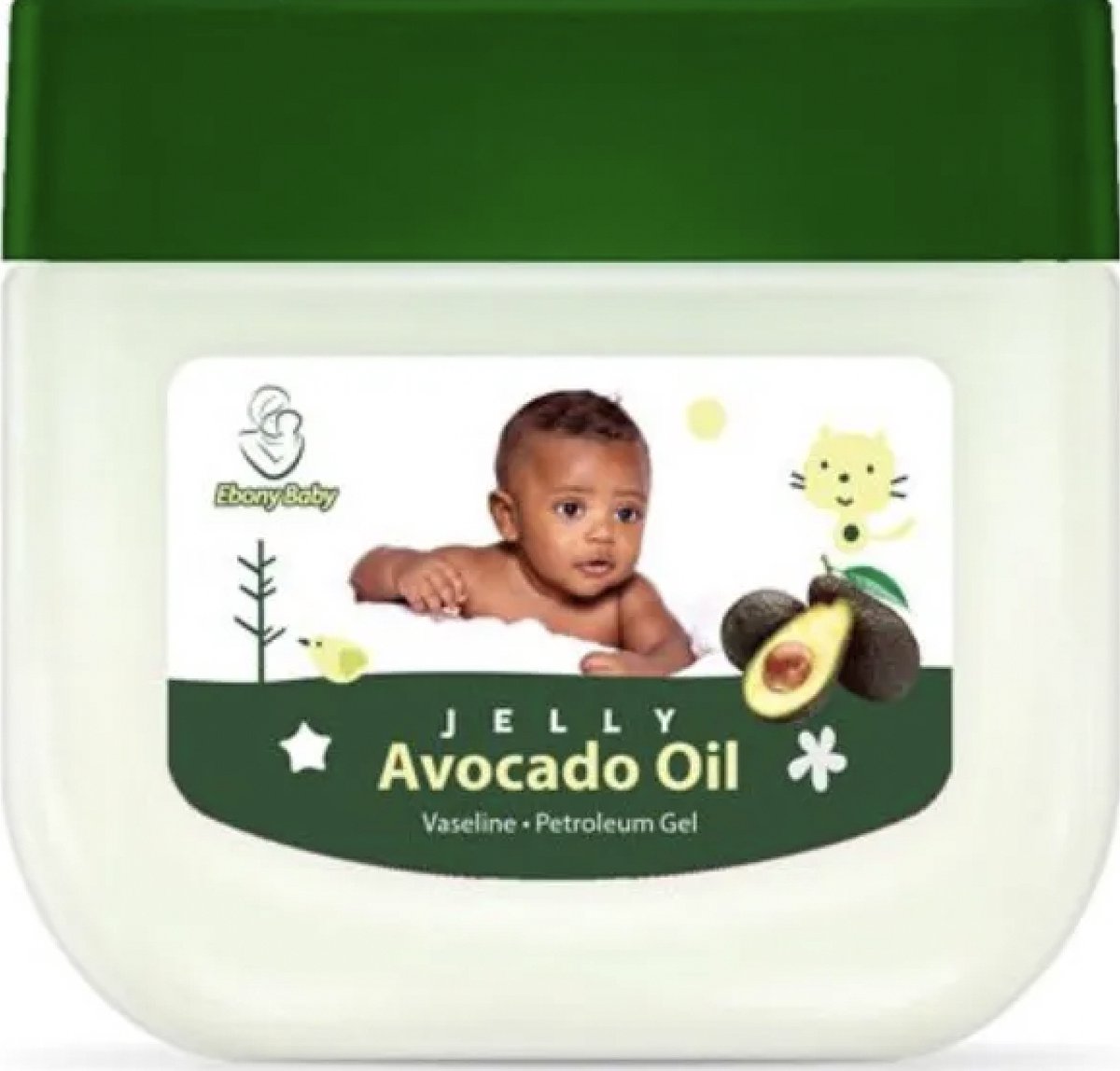 Goedkoopste Ebony Baby - Vaseline - Avacado Oil - 440ml