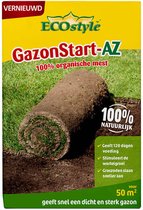 ECOstyle GazonStart AZ Organische Gazonmest - Geeft 120 dagen Voeding - Voor aanleg van Nieuw Gazon – Graszaden & Graszoden – 50 M² – 1,6 KG