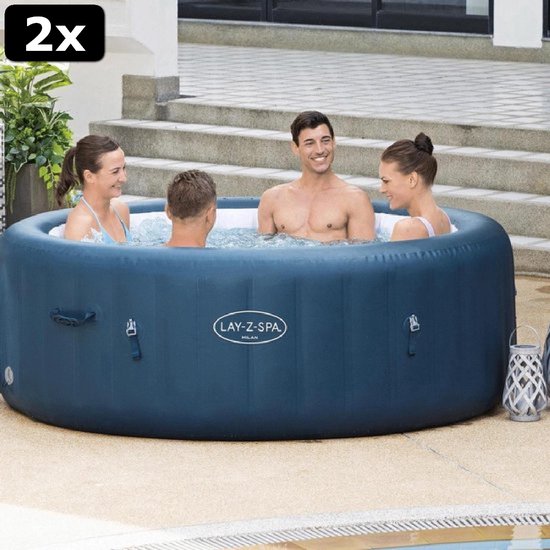 2x Opblaasbare LAZYZ Spa Milan