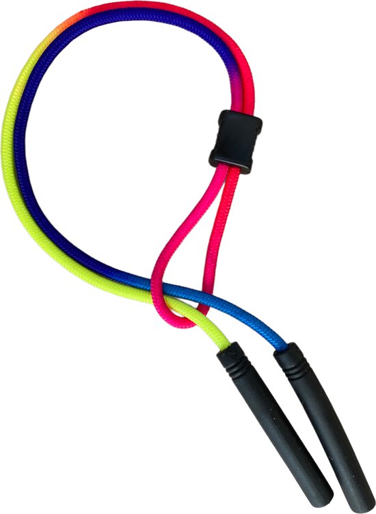 Eyezoo® Cordon à Lunettes Sport Neon Multicolore - Réglable - Universel