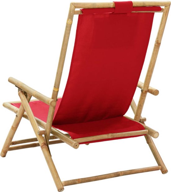vidaXL Inklapbare leunstoel - Tuinstoel - 64 x 89 x (71-94) cm - verstelbaar - Tuinstoel van Vidaxl — afbeelding 4