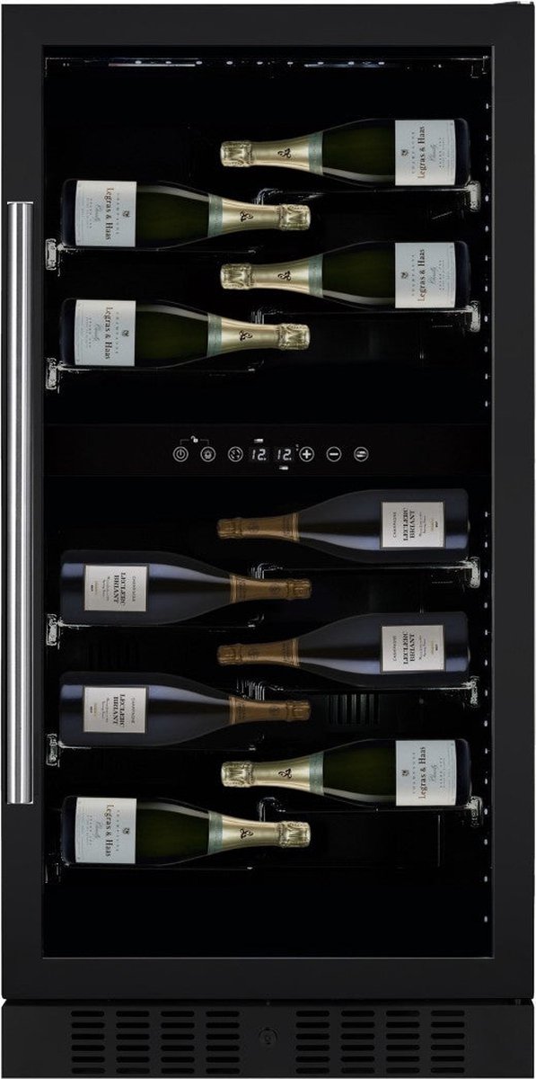 Dunavox Sera-58 Champagne Koelkast DX-58.258DSS 2 Zones Zilver