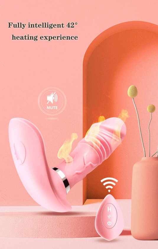 Stotende en Trillende (Anaal) Vibrator - Prostaat Stimulator - Afstandsbediening - Verwarmingsfunctie