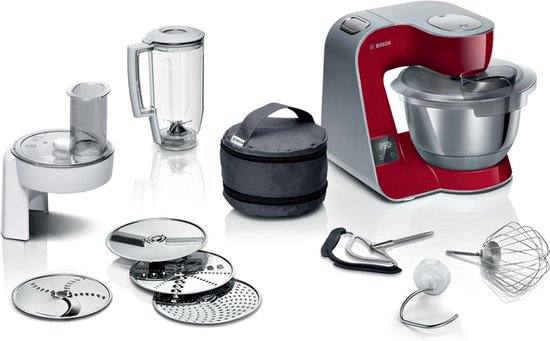 Bosch MUM5X720 - Keukenmachine - Rood/RVS