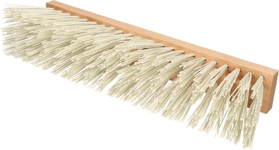 Sorex Straatbezem/buitenbezem kop - synthetisch - wit - 50 cm - harde bezem van Sorex — afbeelding 3