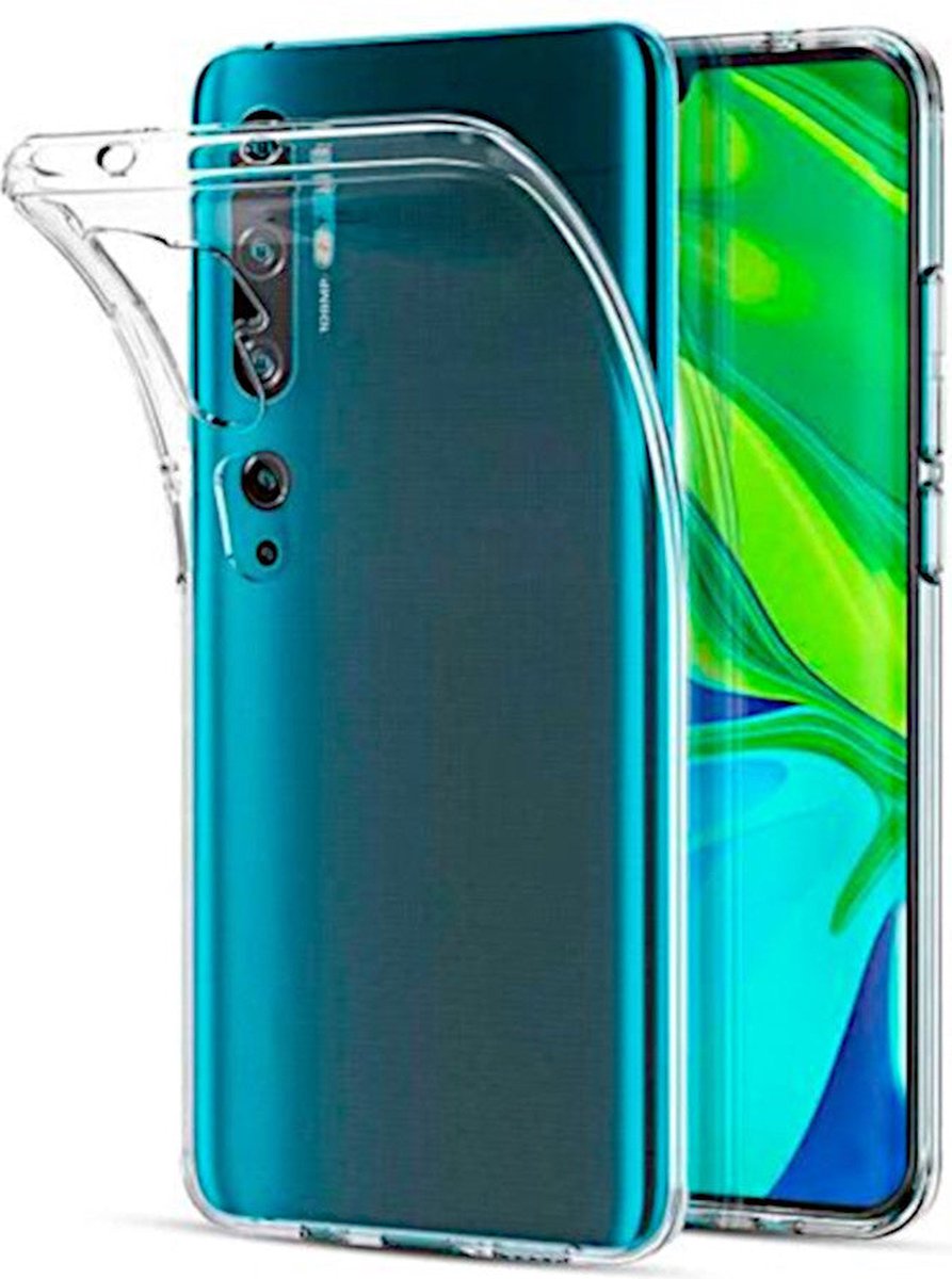 Shock Proof Case - Telefoonhoesje - Doorzichtig Hoesje voor Xiaomi Mi Note 10/Note 10 Pro - Transparant Wit