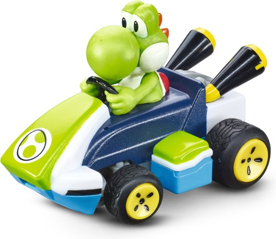 Carrera RC Mario Kart Mini RC Yoshi pour enfants et adultes, garçons et filles, licence originale unique, plaisir de conduite instantané avec prêt à courir, vert Carrera RC Mario Kart Mini RC Yoshi pour enfants et adultes, garçons et filles, licence originale unique, plaisir de conduite instantané avec prêt à courir, vert