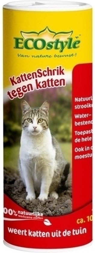 ECOstyle KattenSchrik - Kattenverjager voor Buiten - Korrels met Geurstof - Werkt binnen 2 Weken - Waterbestendig - 400 GR