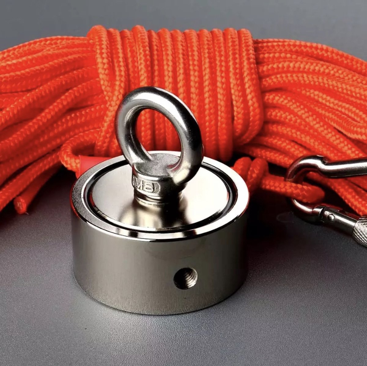 Magneet Rvs vismagneten-magneet-rvs magneet-240kg trekkracht-15 meter lange touw ...