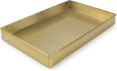 S|P Collection - Opbergbak 28x16xH3cm goud - Vanity