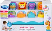 Playgro Muzikale Pop Up Speelgoed - Interactief babyspeelgoed - Muziek en licht - Boederij geluiden - 2 speelopties - Speelgoed Baby - Speelgoed 1 jaar - Baby speelgoed