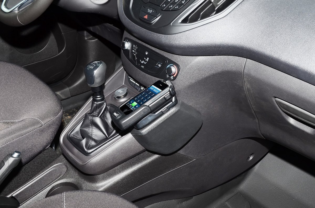 Houder - Kuda Ford Transit Courier / Tourneo Courier 2021-2022 Kleur: Zwart