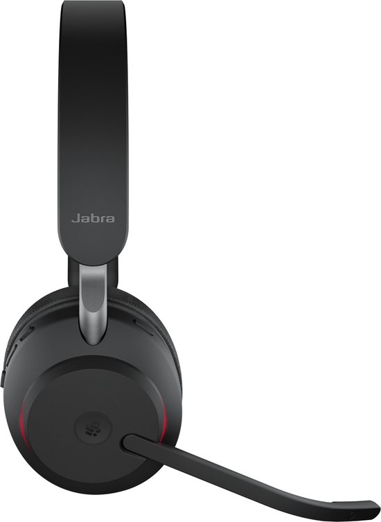 Jabra Evolve2 65 MS Stereo - Bluetooth Headset - op oor - draadloos - USB - noise isolating - bluetooth 5.0